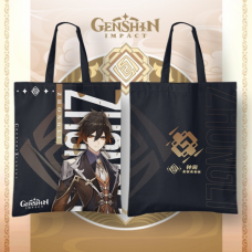 Эко сумка шоппер Genshin Impact "Чжун Ли" 42х33 см 3DTOYSLAMP