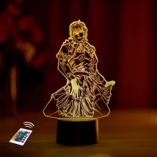3D ночник "Аято Сакамаки"(УВЕЛИЧЕННОЕ ИЗОБРАЖЕНИЕ) подарочная упаковка + 16 цветов + пульт ДУ + сетевой адаптер + батарейки (3ААА)  3DTOYSLAMP