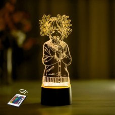 3D ночник "Химико Тога"(УВЕЛИЧЕННОЕ ИЗОБРАЖЕНИЕ) подарочная упаковка + 16 цветов + пульт ДУ + сетевой адаптер + батарейки (3ААА)  3DTOYSLAMP