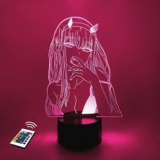 3D ночник "02 (2)"(УВЕЛИЧЕННОЕ ИЗОБРАЖЕНИЕ) подарочная упаковка + 16 цветов + пульт ДУ + сетевой адаптер + батарейки (3ААА) 3DTOYSLAMP