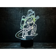Сменная пластина для 3D светильников "Пожарный 2" 3DTOYSLAMP