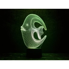 Сменная пластина для 3D ламп "Коралловая рыбка" 3DTOYSLAMP