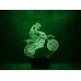 Сменная пластина для 3D светильников "Мотоцикл 6"   3D TOYSLAMP