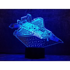 Сменная пластина для 3D светильников "Самолет 6" 3DTOYSLAMP