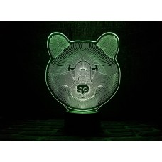 Сменная пластина для 3D ламп "Медведь" 3DTOYSLAMP