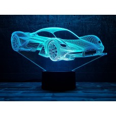 Сменная пластина для 3D светильников "Автомобиль 34" 3DTOYSLAMP