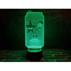 Сменная пластина для 3D ночника "Рок Бир" 3DTOYSLAMP