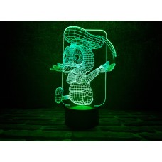 Сменная пластина для 3D светильников "Утенок" 3DTOYSLAMP