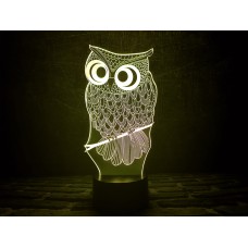 Сменная пластина для 3D ламп "Сова" 3DTOYSLAMP
