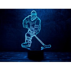 Сменная пластина для 3D ламп "Хоккеист" 3DTOYSLAMP