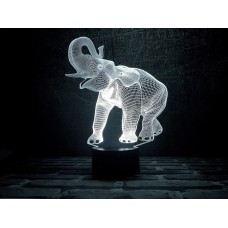 Сменная пластина для 3D ночника "Слон" 3DTOYSLAMP