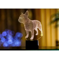 Сменная пластина для 3D светильников "Французский бульдог" 3DTOYSLAMP