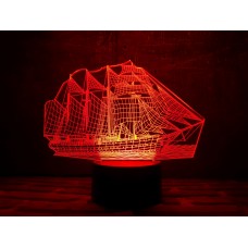 Сменная пластина для 3D ночника "Корабль" 3DTOYSLAMP