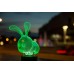 Сменная пластина для 3D ламп "Кролик" 3DTOYSLAMP