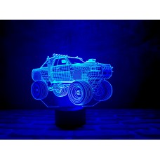 Сменная пластина для 3D светильников "Автомобиль 4" 3DTOYSLAMP