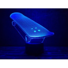 Сменная пластина для 3D ночника "Скейт" 3DTOYSLAMP