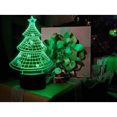 Сменная пластина для 3D светильников "Елочка" 3DTOYSLAMP
