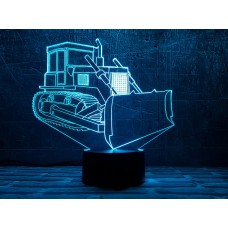 Сменная пластина для 3D светильников "Бульдозер" 3DTOYSLAMP