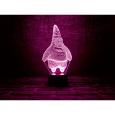 Сменная пластина для 3D ламп "Патрик" 3DTOYSLAMP