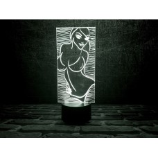Сменная пластина для 3D светильников "Девушка" 3DTOYSLAMP