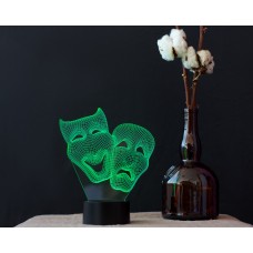 Сменная пластина для 3D светильников "Маски" 3DTOYSLAMP