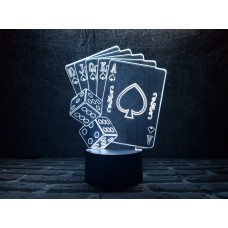 Сменная пластина для 3D светильников "Покер" 3DTOYSLAMP