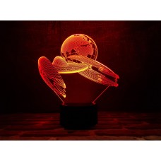 Сменная пластина для 3D светильников "Космический корабль 2" 3DTOYSLAMP