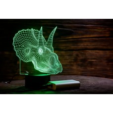 Сменная пластина для 3D ламп "Трицераптор" 3DTOYSLAMP