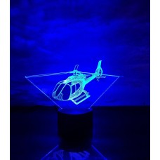 Сменная пластина для 3D светильников "Вертолет 4" 3DTOYSLAMP