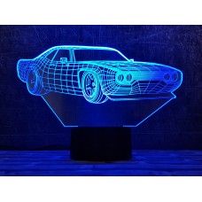 Сменная пластина для 3D светильников "Автомобиль 29" 3DTOYSLAMP