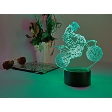 Сменная пластина для 3D светильников "Мотоцикл 6"   3D TOYSLAMP