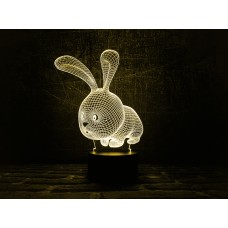 Сменная пластина для 3D ламп "Кролик" 3DTOYSLAMP