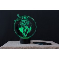 Сменная пластина для 3D светильников "Скейтбордист" 3DTOYSLAMP