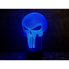 Сменная пластина для 3D ночника "Каратель" 3DTOYSLAMP