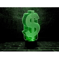 Сменная пластина для 3D светильников "Доллар" 3DTOYSLAMP