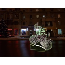 Сменная пластина для 3D светильников "Велосипед 3" 3TOYSLAMP