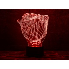 Сменная пластина для 3D светильников  "Роза" 3DTOYSLAMP