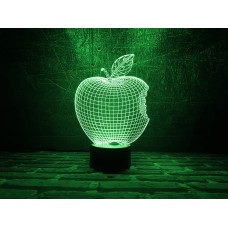 Сменная пластина для 3D светильников "Apple" 3DTOYSLAMP