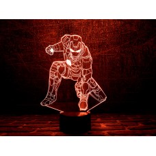 Сменная пластина для 3D ночника "Железный человек 4" 3DTOYSLAMP