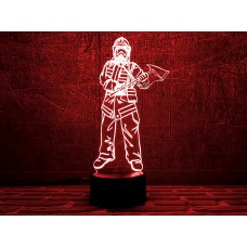 Сменная пластина для 3D светильников "Пожарный 3" 3DTOYSLAMP