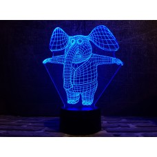 Сменная пластина для 3D ламп "Слоник" 3DTOYSLAMP