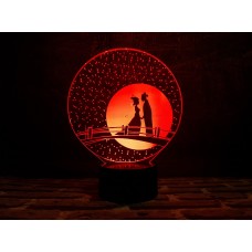 Сменная пластина для 3D ламп "Мост влюбленных" 3DTOYSLAMP