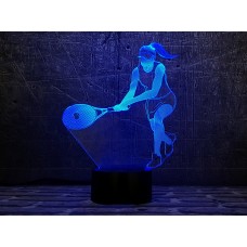 Сменная пластина для 3D светильников "Теннисистка" 3DTOYSLAMP