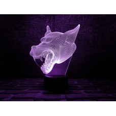 Сменная пластина для 3D светильников "Волк 3" 3DTOYSLAMP