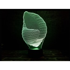 Сменная пластина для 3D светильников "Ракушка" 3DTOYSLAMP
