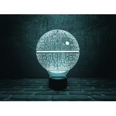 Сменная пластина для 3D ночника "Звезда смерти" 3DTOYSLAMP