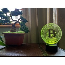 Сменная пластина для 3D светильников "Bitcoin" 3DTOYSLAMP