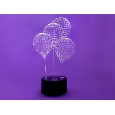 Сменная пластина для 3D светильников "Шарики" 3DTOYSLAMP