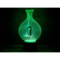 Сменная пластина для 3D светильников "Птица в клетке" 3DTOYSLAMP