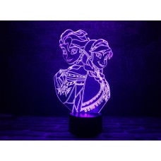 Сменная пластина для 3D светильников "Холодное сердце" 3DTOYSLAMP